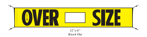 Tow Hook Oversize Mesh Bungee Banner 12” x 72” - Image 2