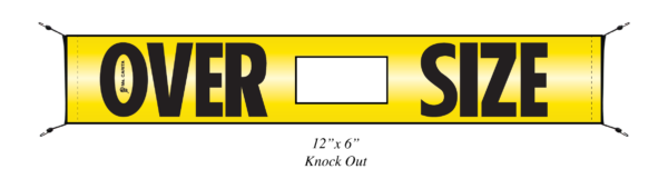 Tow Hook Oversize Reflective Bungee Banner 12” x 72” - Image 2