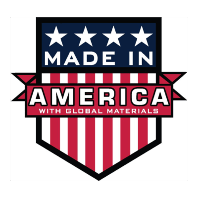 Made in USA Transparent Background Made in America with Global Materials