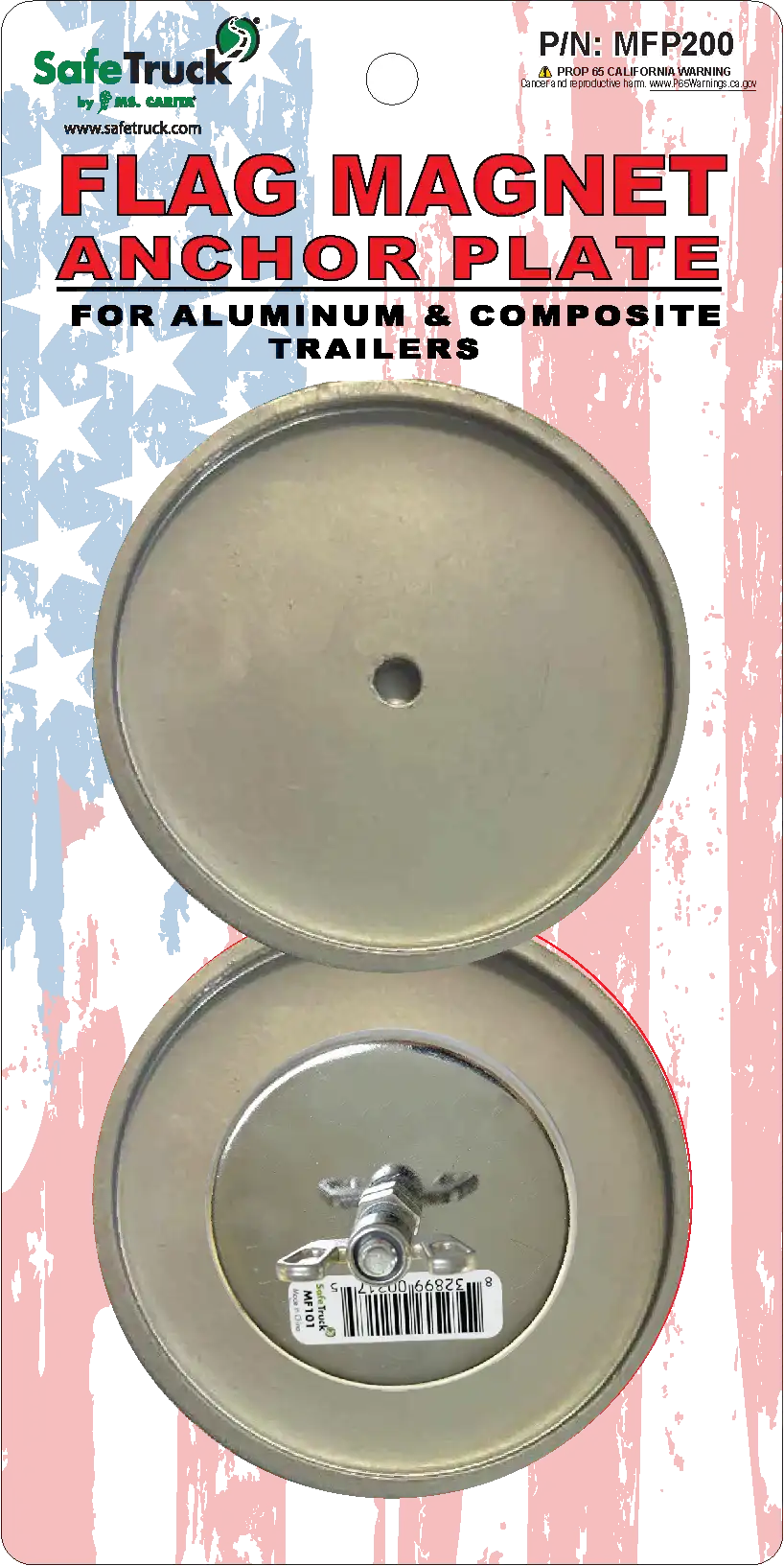 two flag magnet anchor plates retail ready